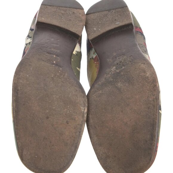 Yves Saint Laurent shoes SS08 Stefano Pilati Canvas Printed Round-Toe - Picture 4 of 4